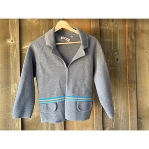 VTG Palio Wool Jacket Women’s Size 14 Gray Coat Minimalist Made In Italy